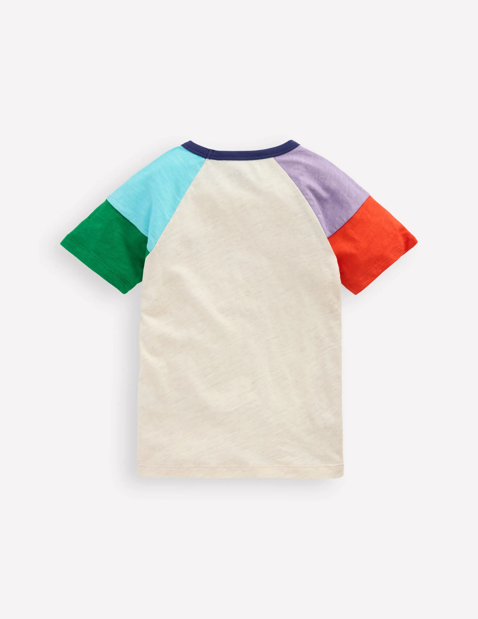 Short Sleeve Raglan T-Shirt-Oatmeal