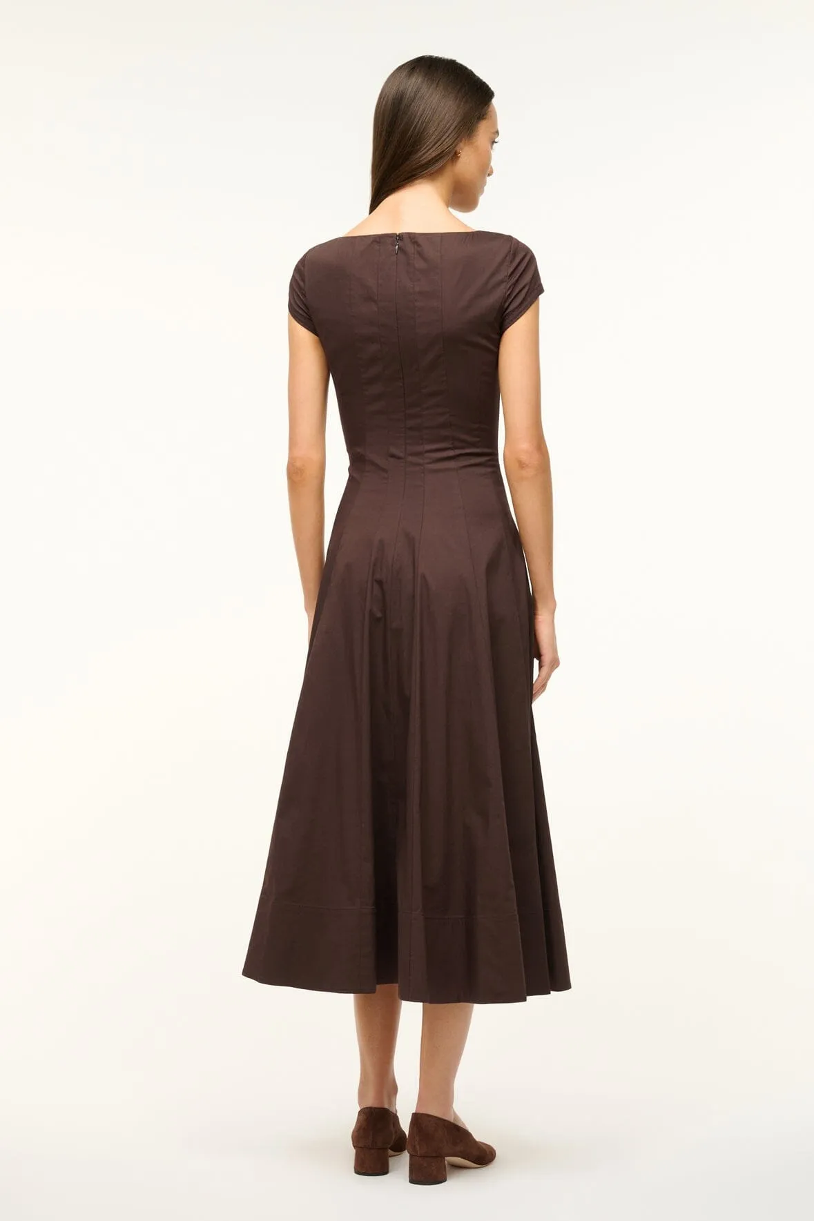 SHORT SLEEVE WELLS DRESS | EARTH