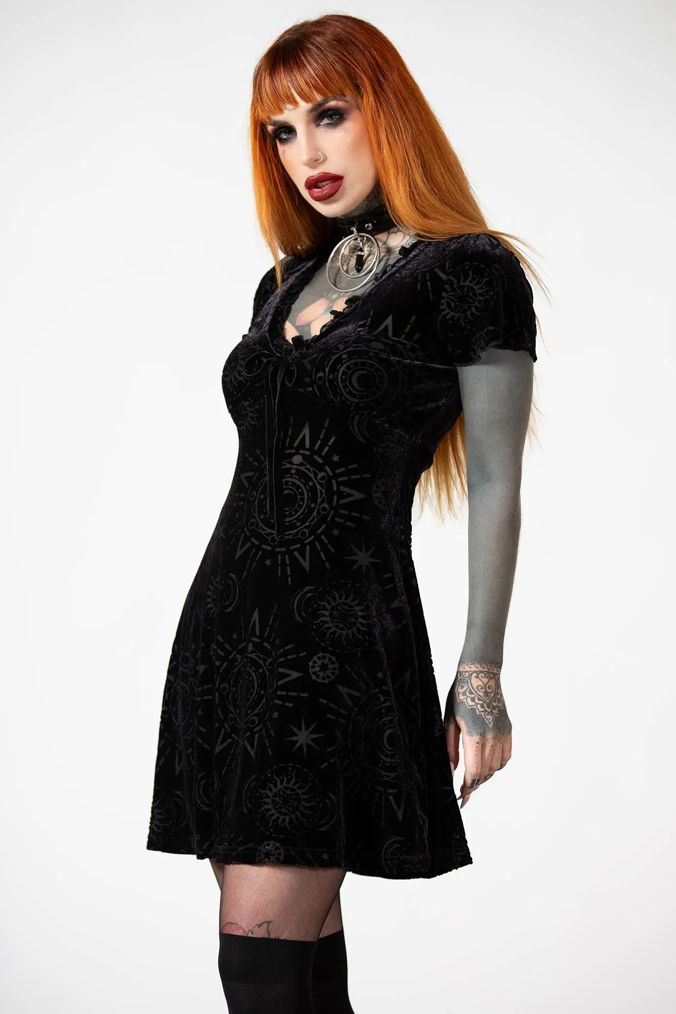 Spiritual Chant Burnout Dress - Resurrect