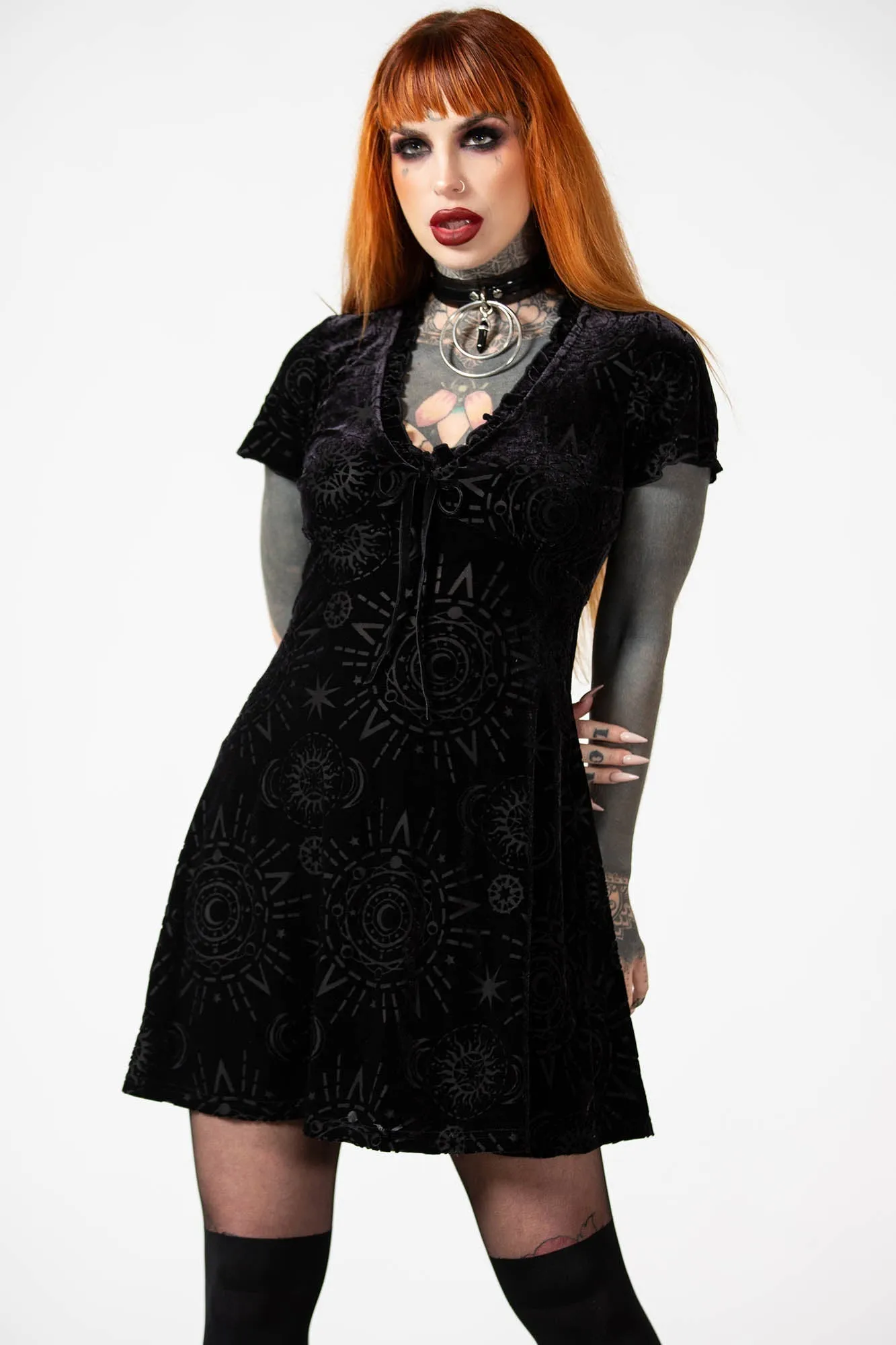 Spiritual Chant Burnout Dress - Resurrect
