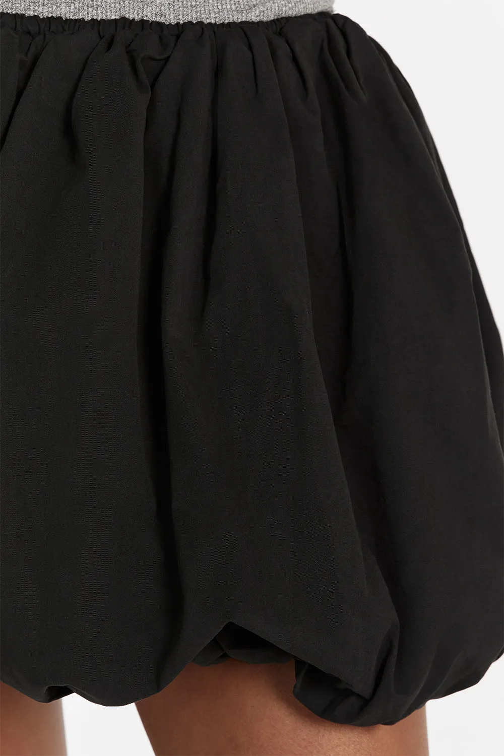 STEVIE BLACK BUBBLE MINI SKIRT