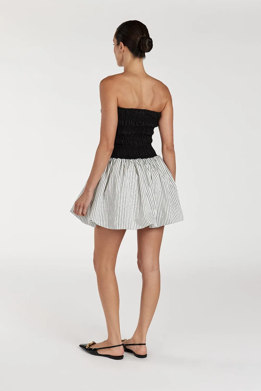 STOCKHOLM STRIPE SILK BLEND DRESS