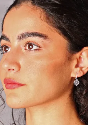 Sunflower Dayze Silver Earrings