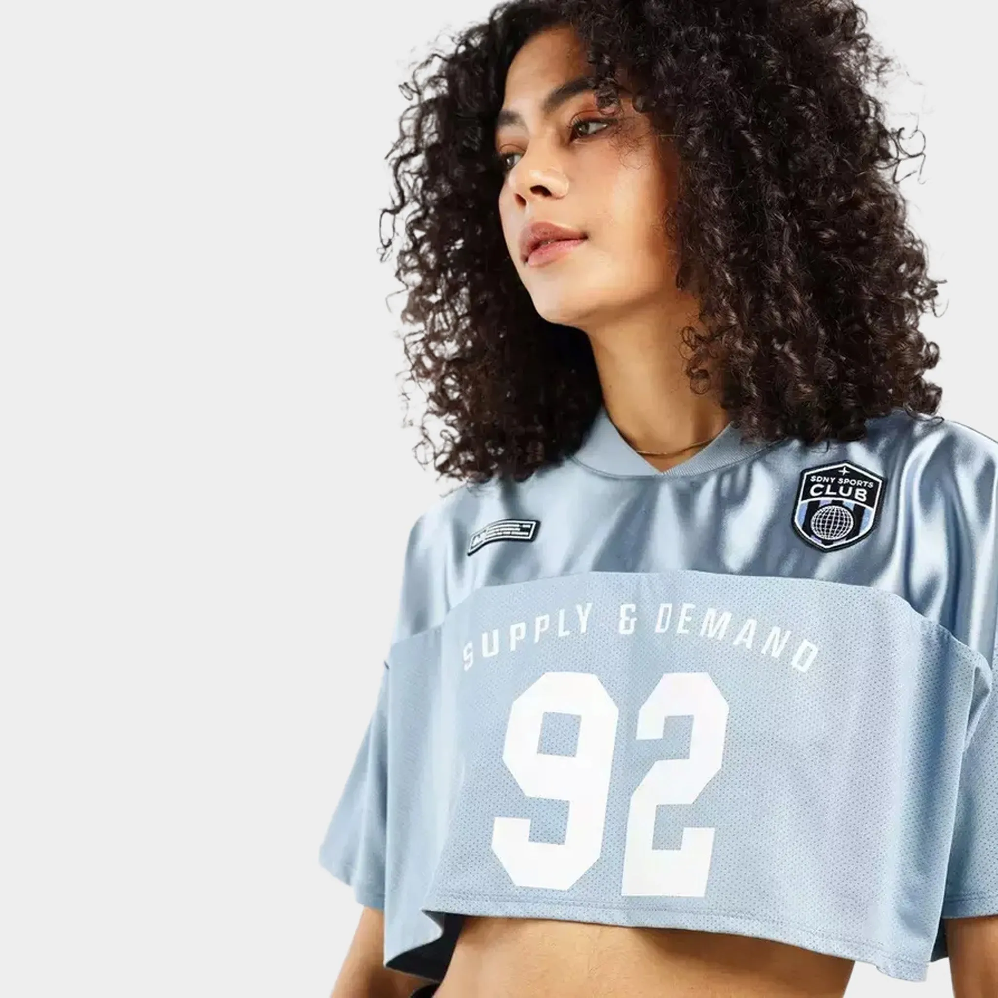 Supply & Demand Women's Fyre Club T-shirt / Dusty Blue