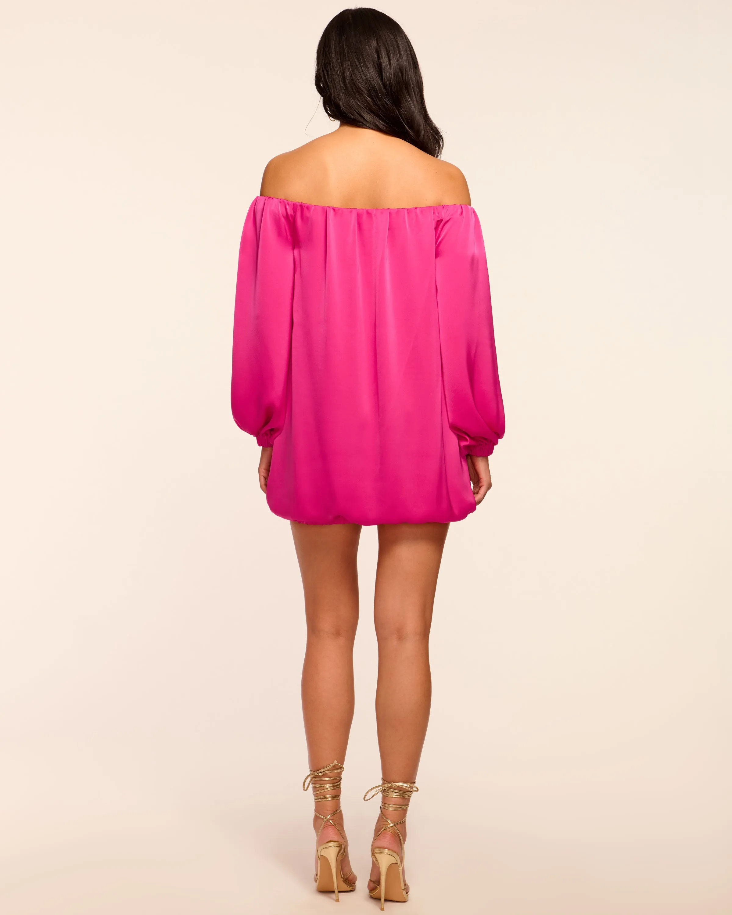 Suzy Off-The-Shoulder Bubble Mini Dress
