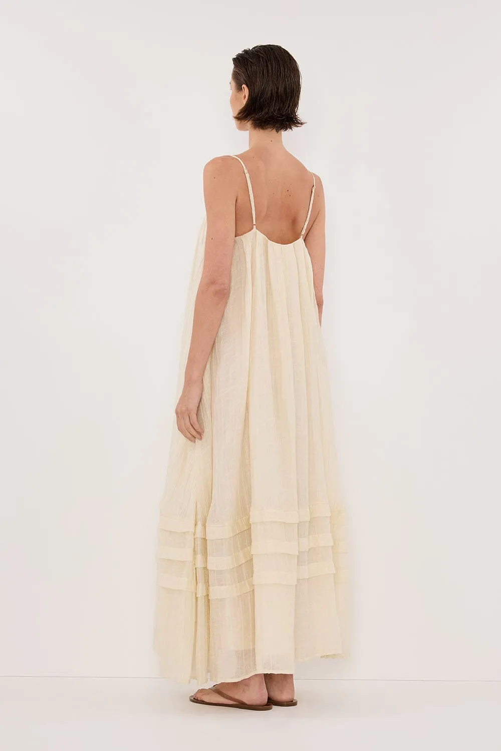 TAHITI LEMON MIDI DRESS