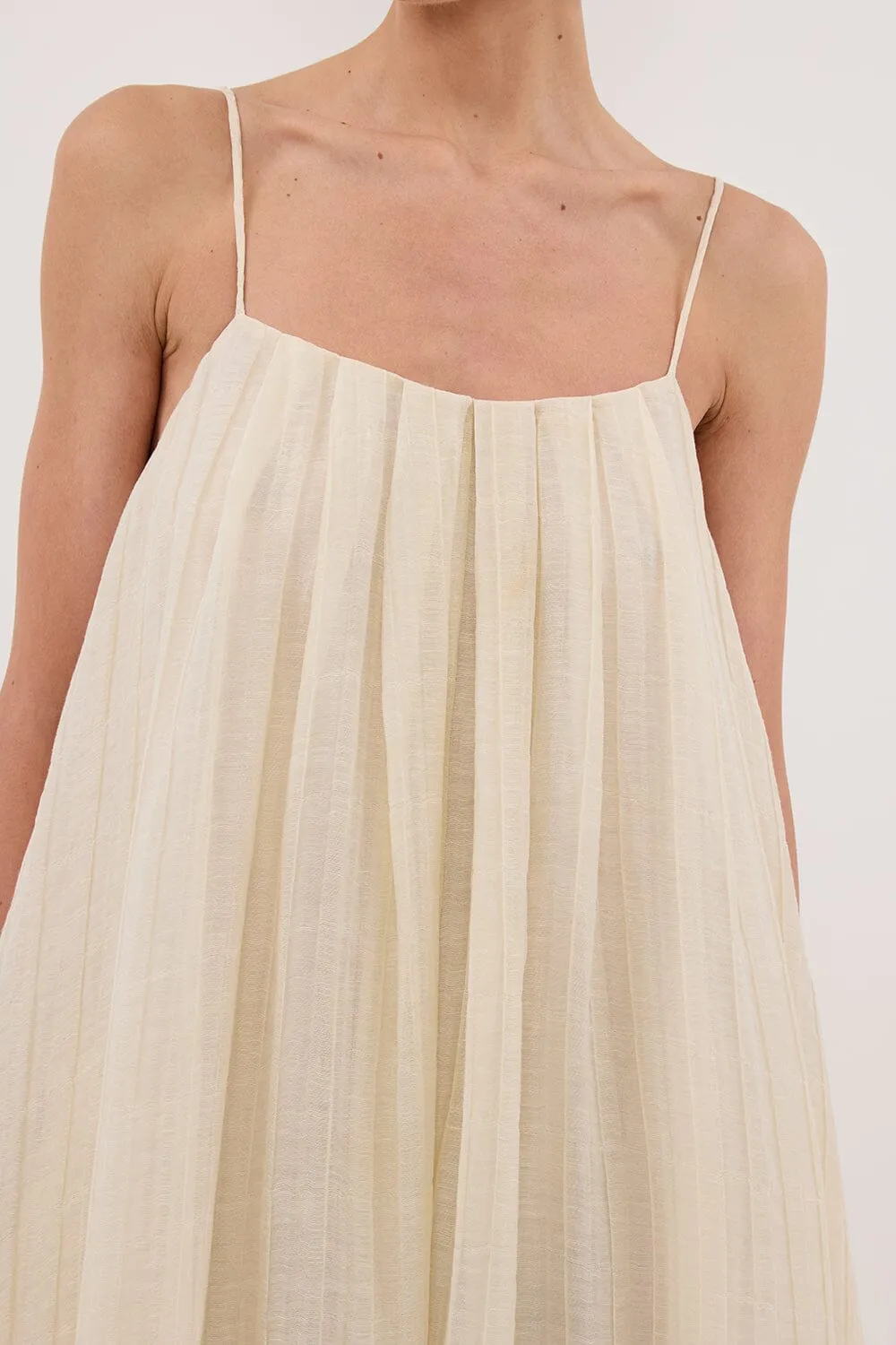TAHITI LEMON MIDI DRESS