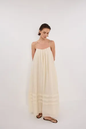 TAHITI LEMON MIDI DRESS