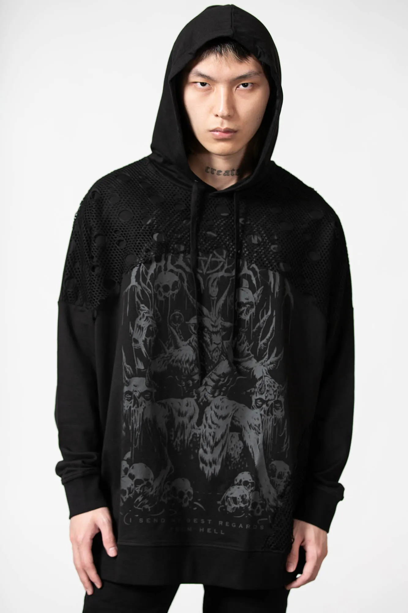 The Verge Fishnet Hoodie