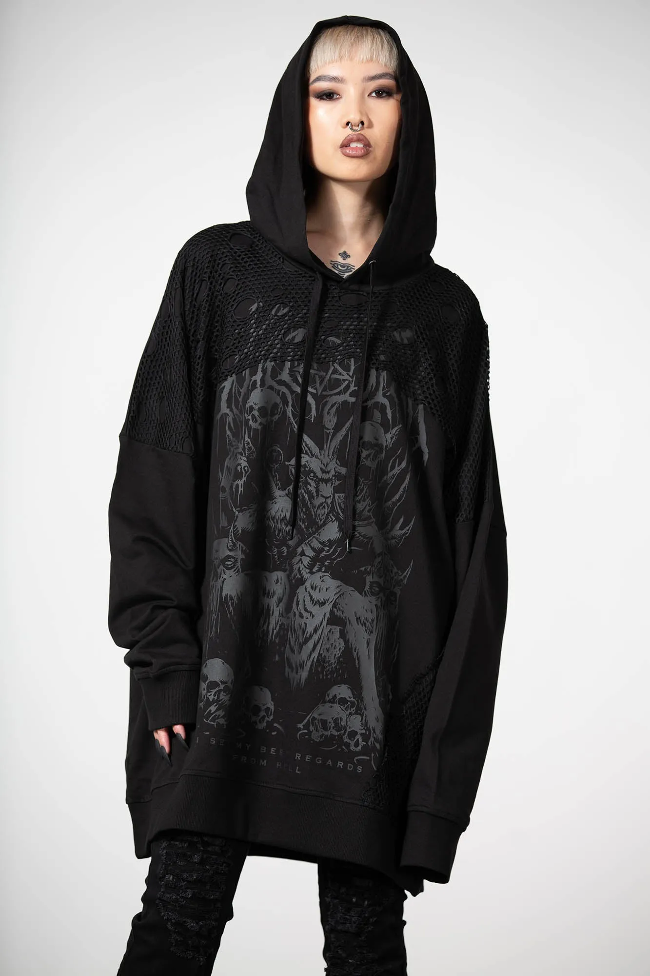 The Verge Fishnet Hoodie