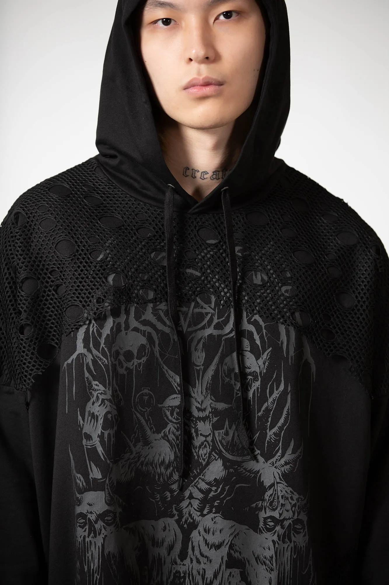 The Verge Fishnet Hoodie