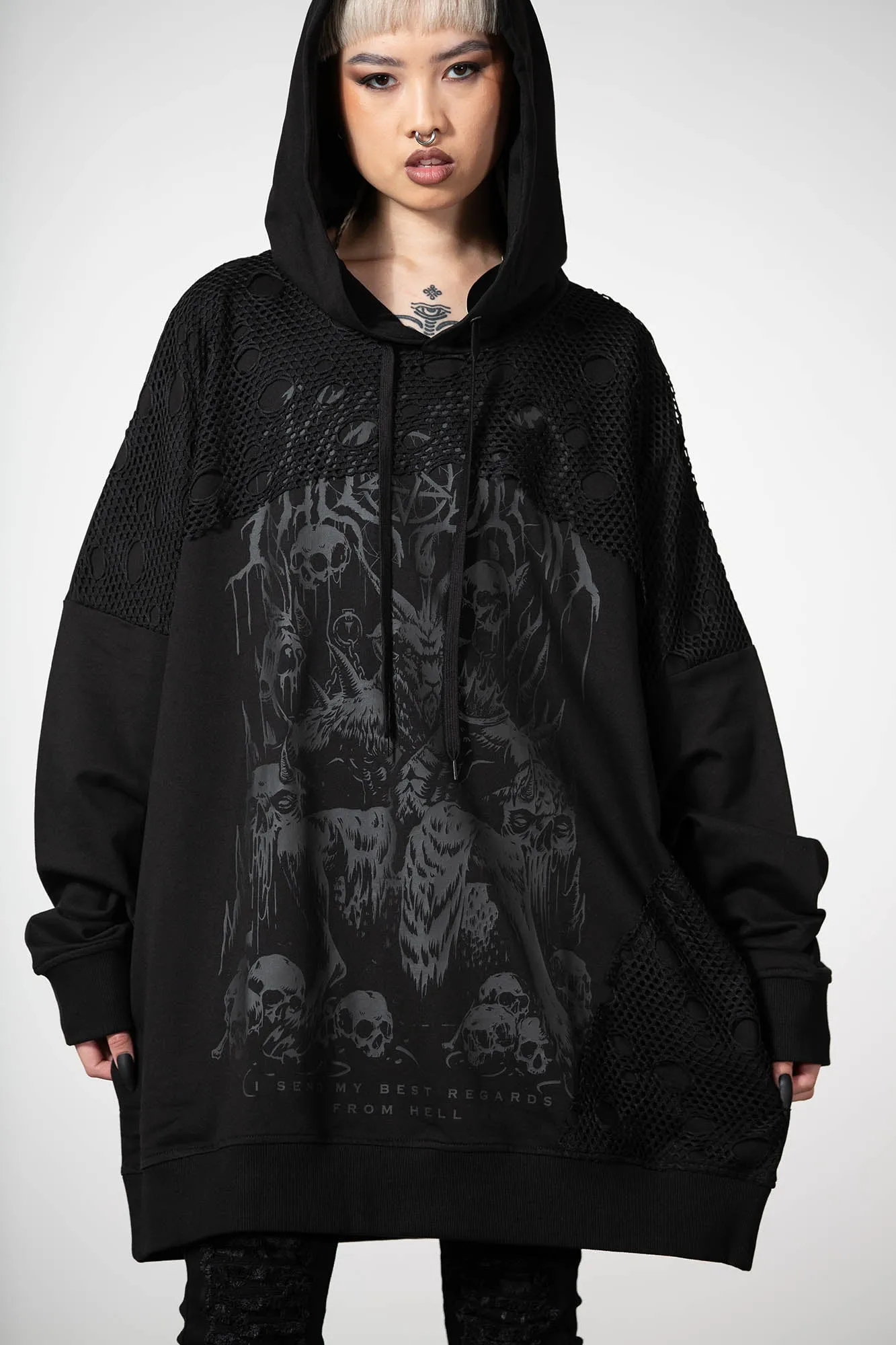 The Verge Fishnet Hoodie