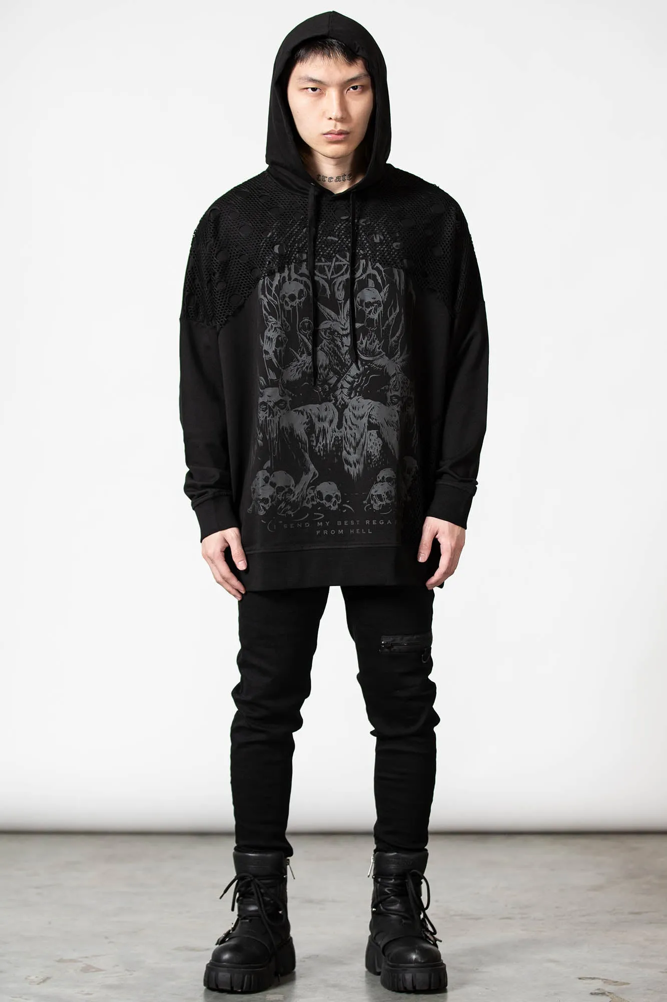 The Verge Fishnet Hoodie
