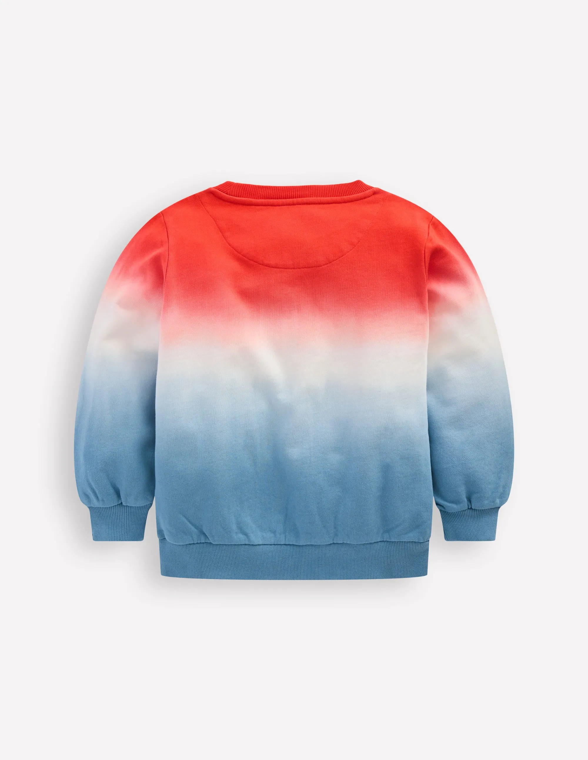 Tie Dye Sweatshirt-Glacier Blue/ Sunset Orange