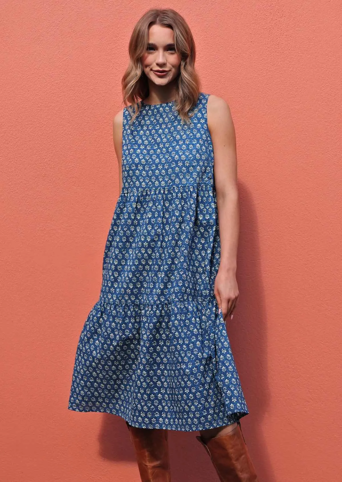 Tully Dress Bluebell