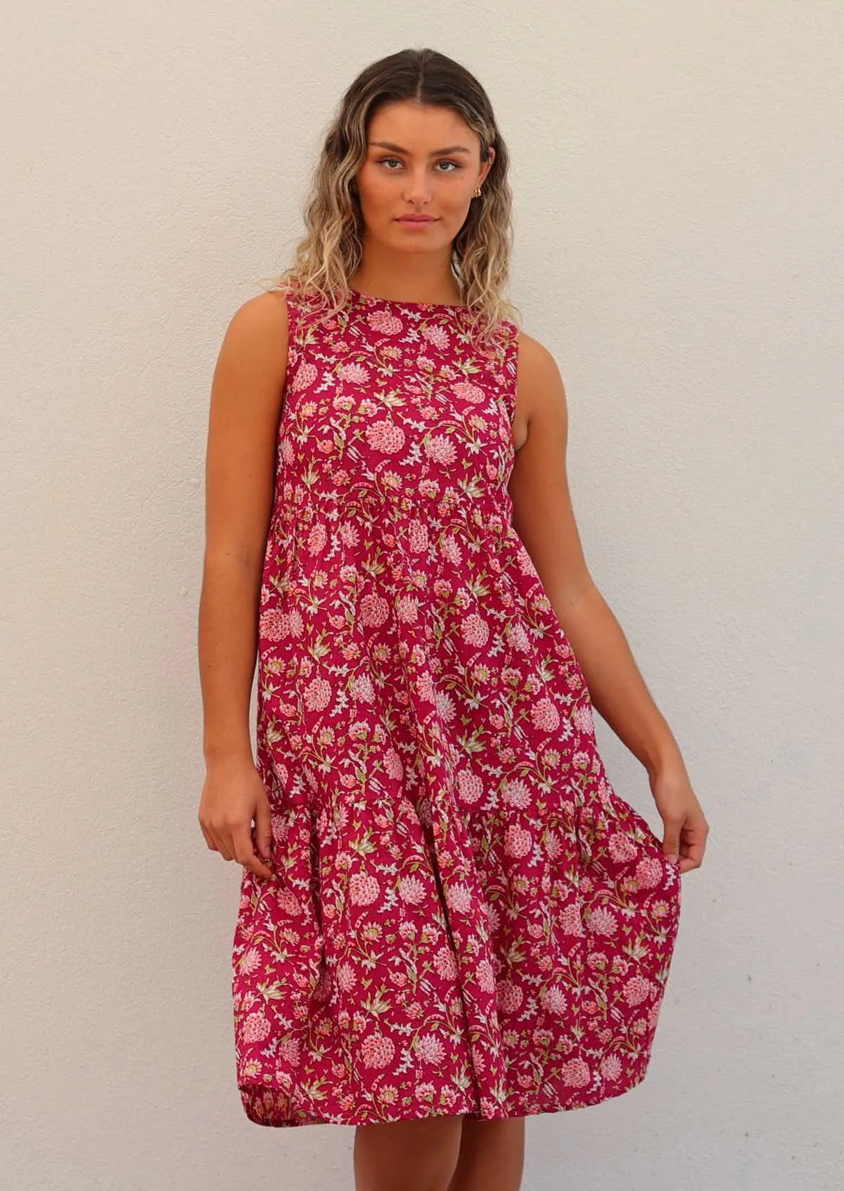 Tully Dress Cranberry