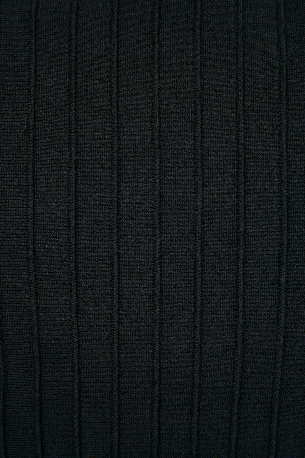 Waisted Knitted Dress in Black