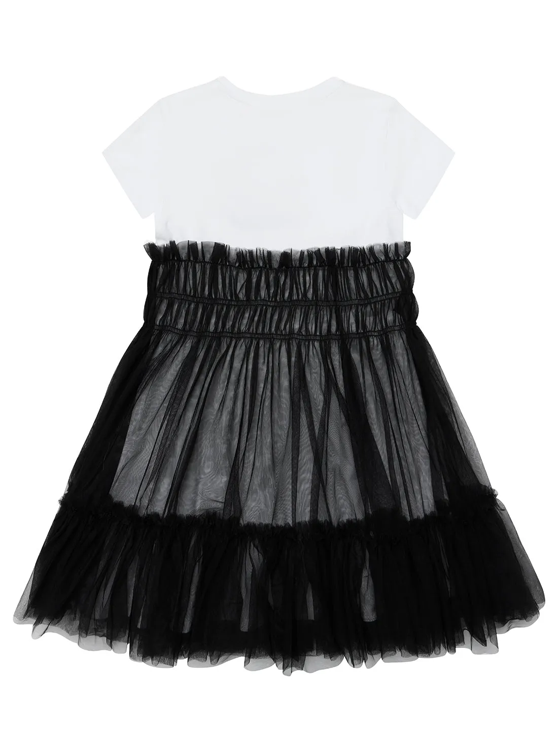 White and Black Short Sleeve Dress (7–16)