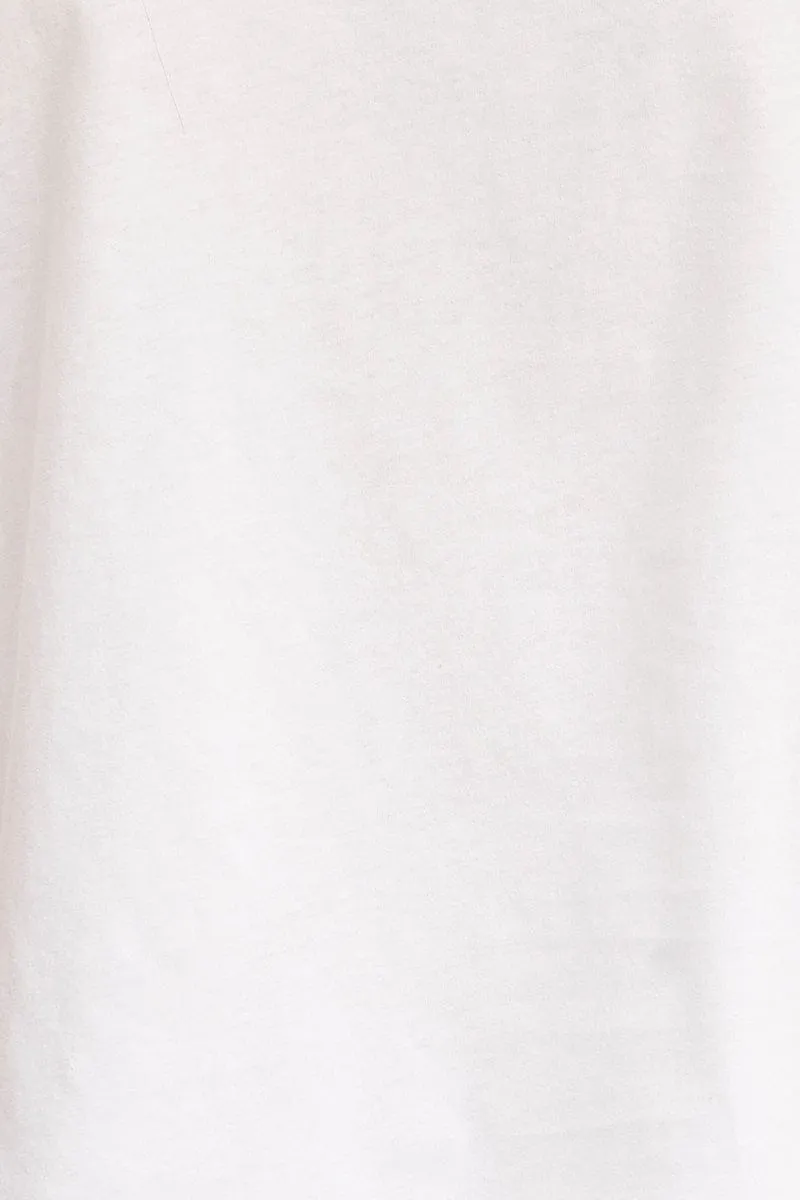 White T Shirt Short Sleeve