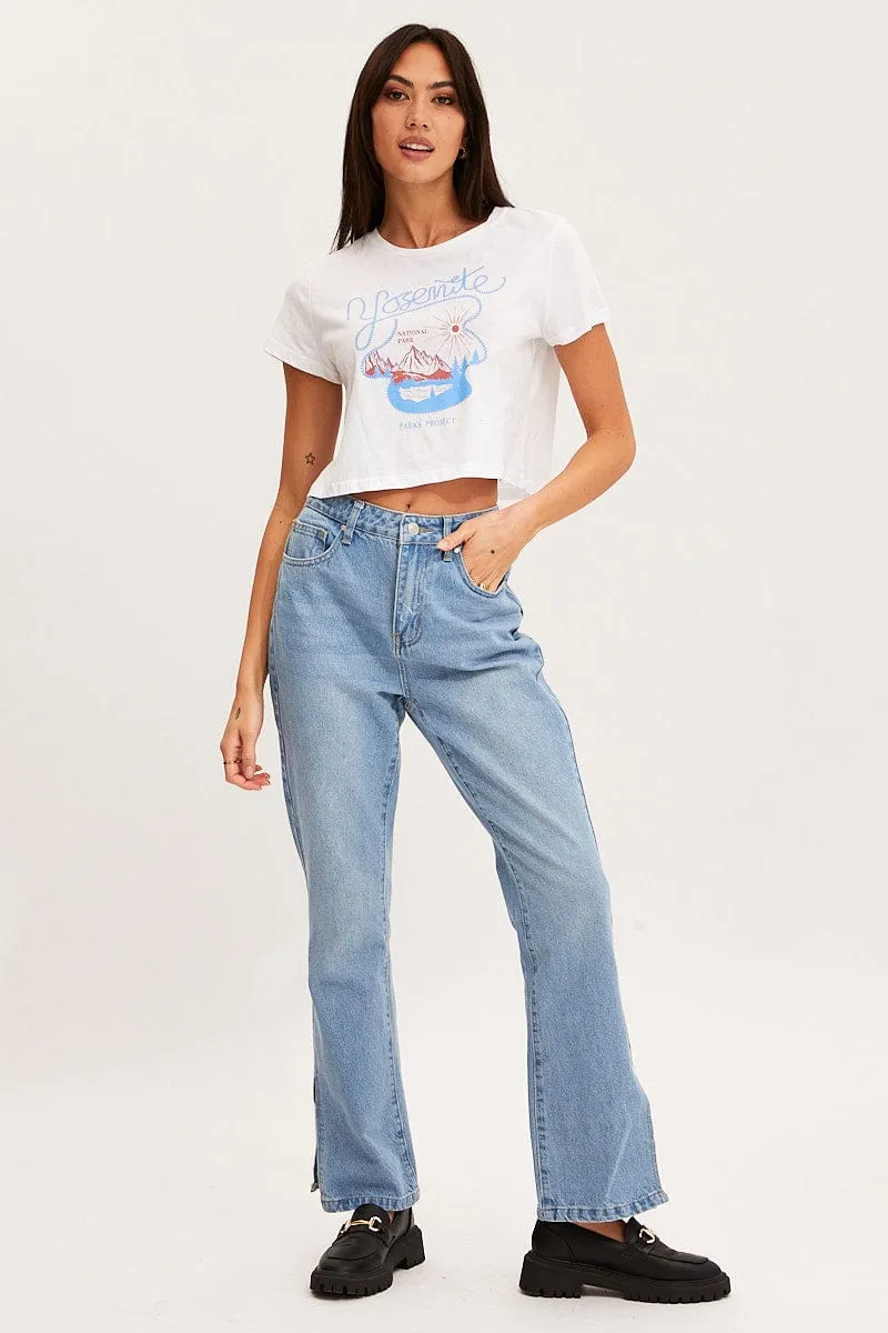 White T Shirt Short Sleeve