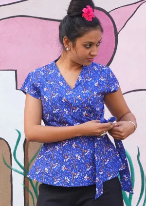 Wrap Top Crazy Daisy
