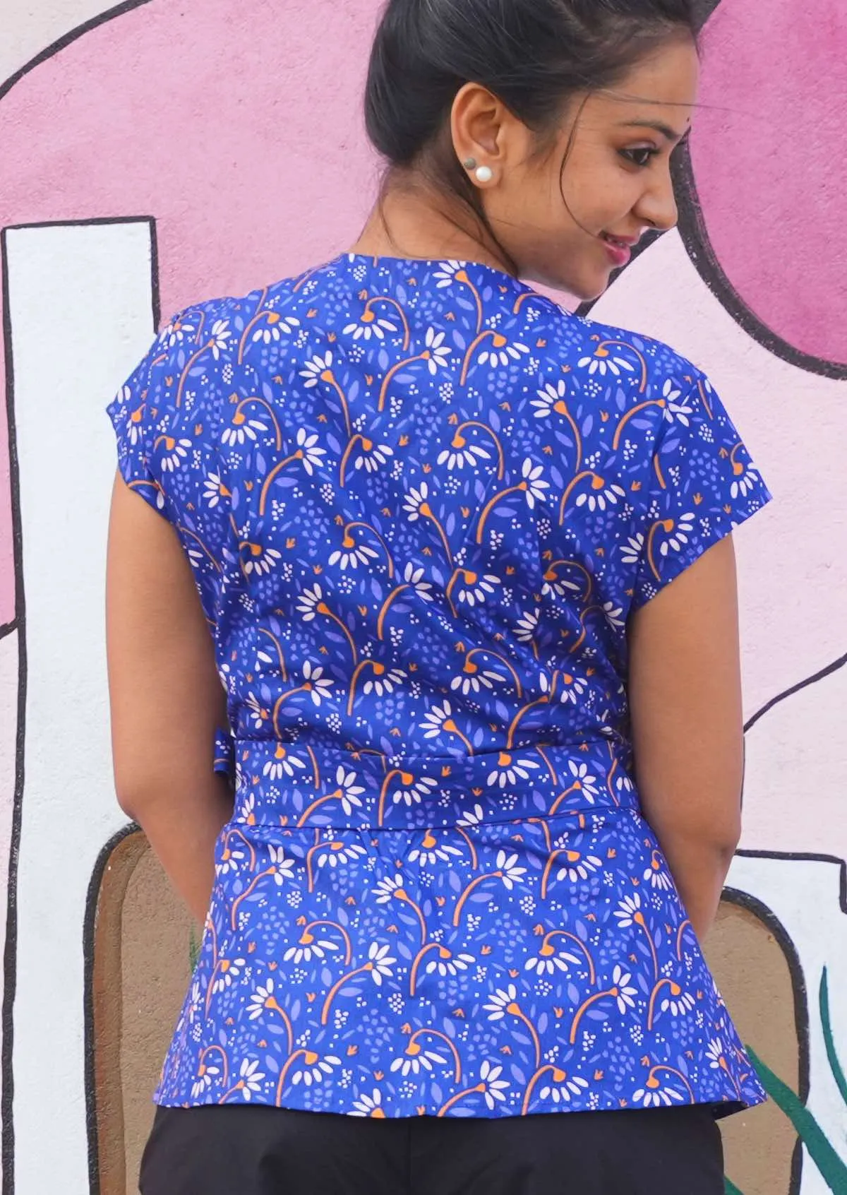 Wrap Top Crazy Daisy