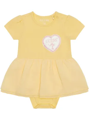 Yellow Bodysuit Dress (0-12M)